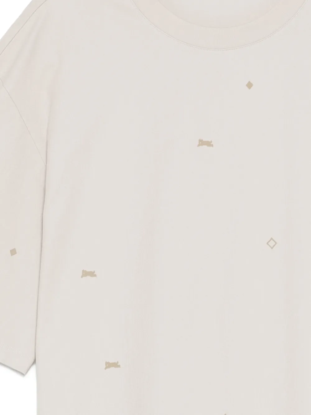 CROQUIS geometric-print T-shirt | Neutrals | FARFETCH SG