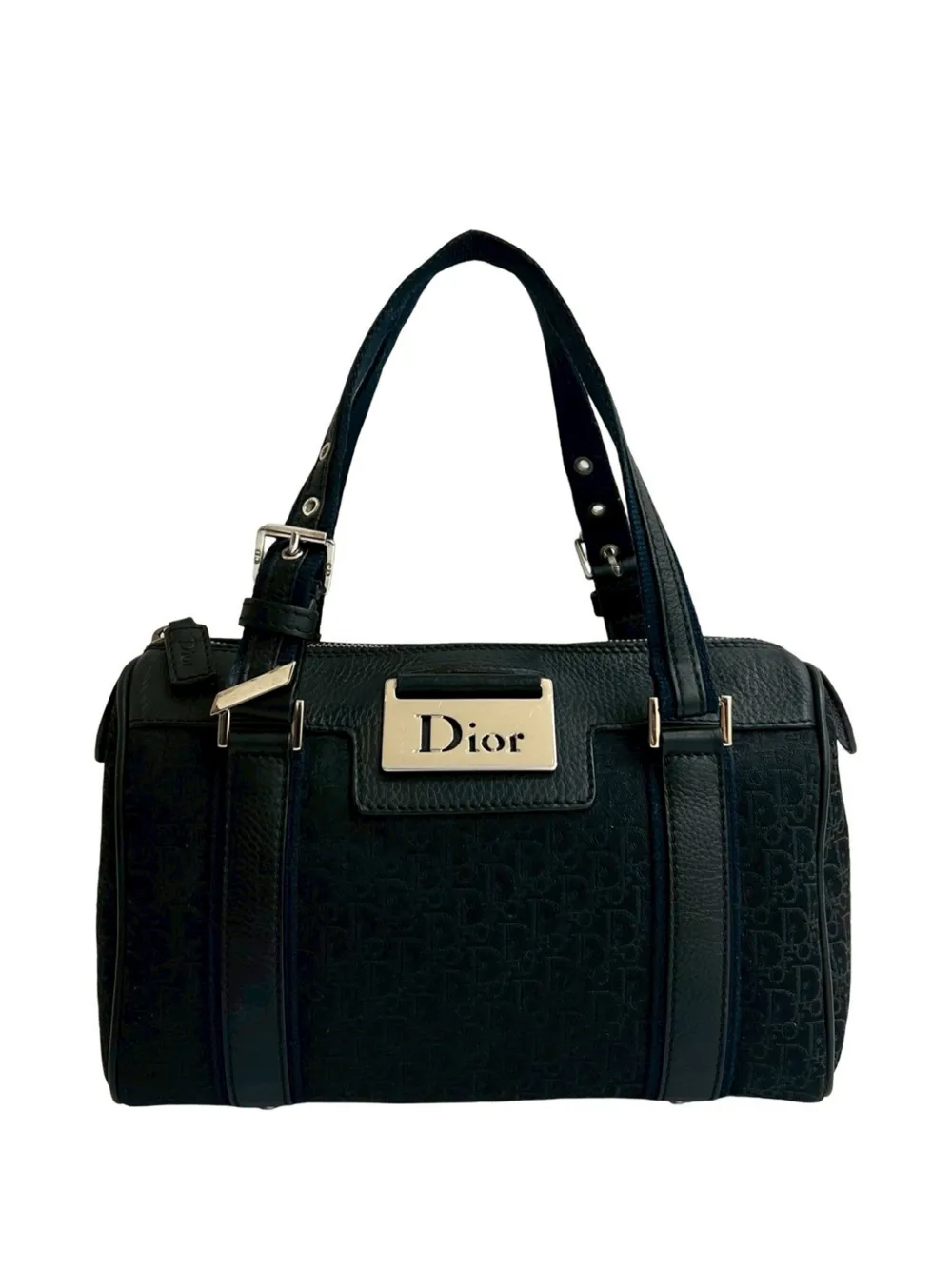 Christian Dior Pre-Owned 20th Century Small Diorissimo Trotter Canvas Street Chic boston bag - Nero