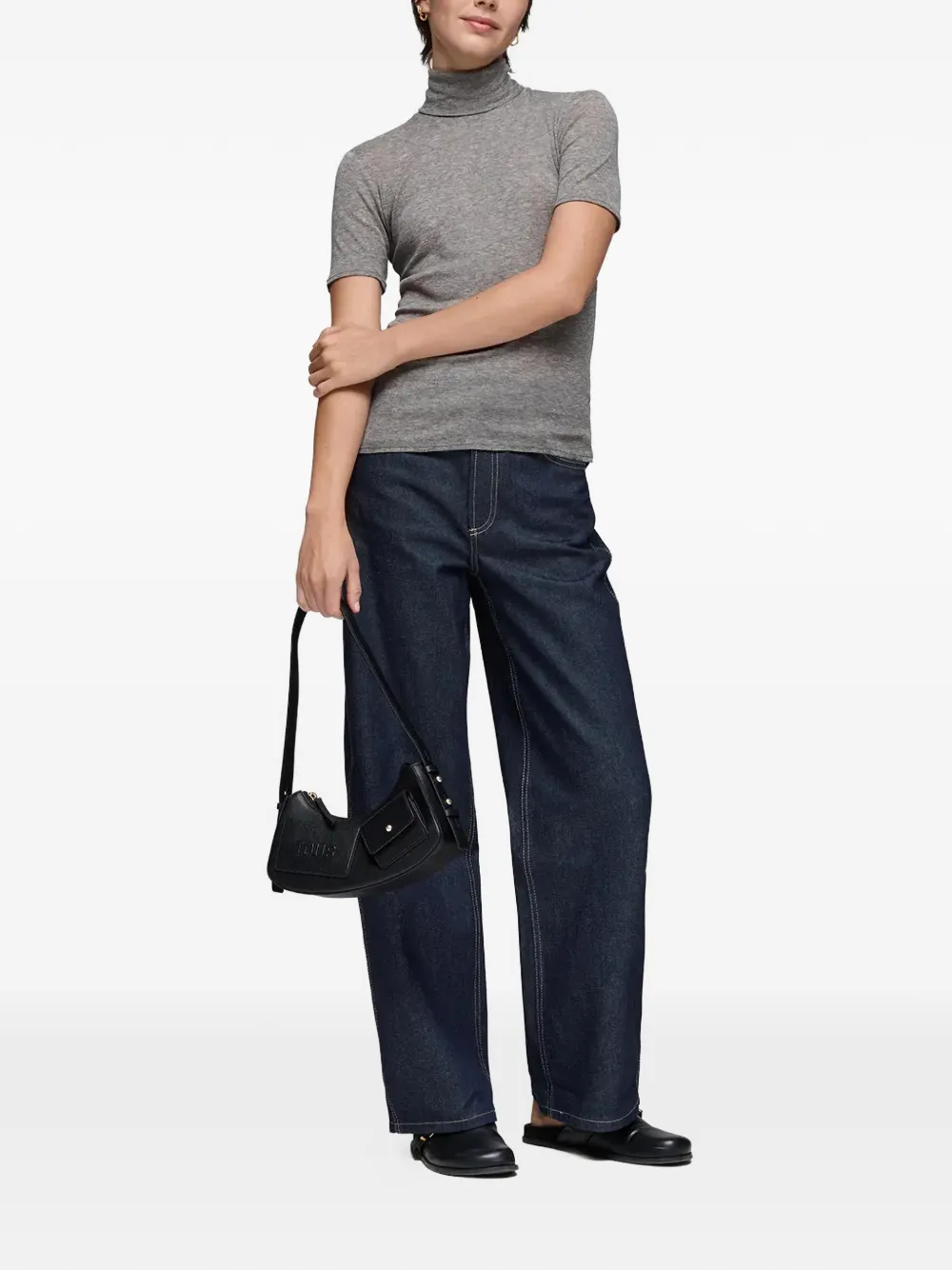 Logo Pocket Shoulder Bag