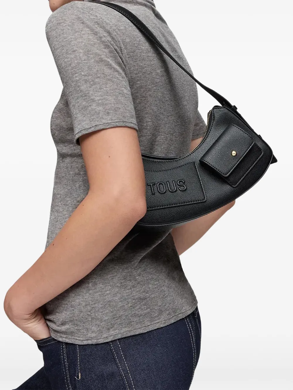 Logo Pocket Shoulder Bag