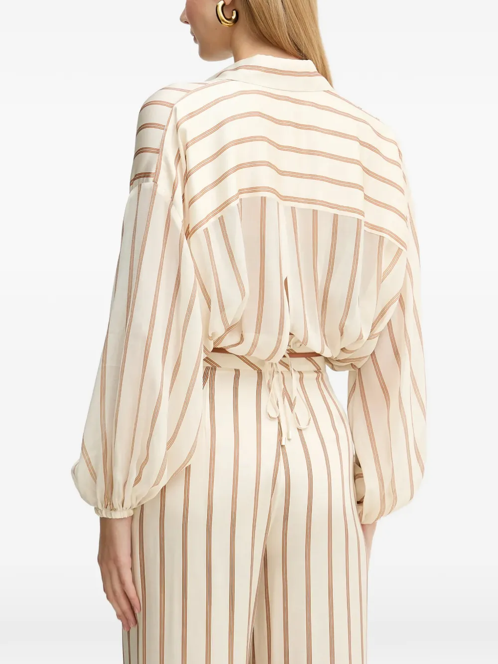  Simona Corsellini Striped-pattern Shirt - Neutrals 