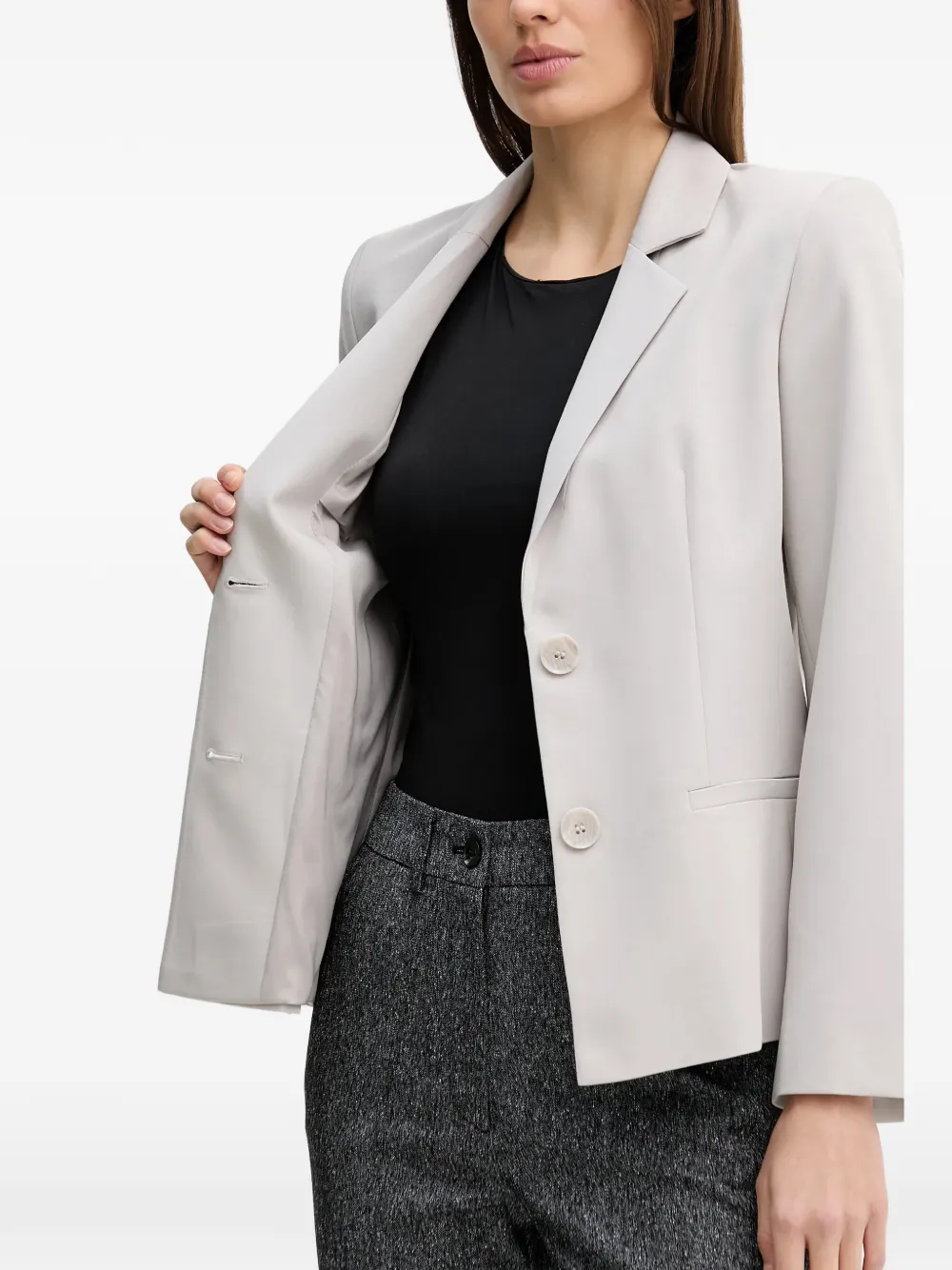  Sisley Button-up Blazer - Neutrals 
