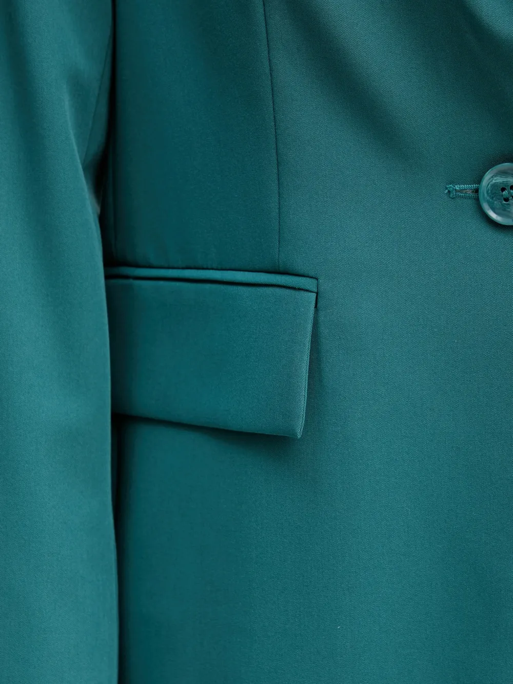 Sisley Blazer met enkele rij knopen Groen
