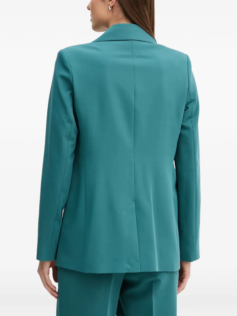  Sisley Single-breasted Flap-pocket Blazer - Green 