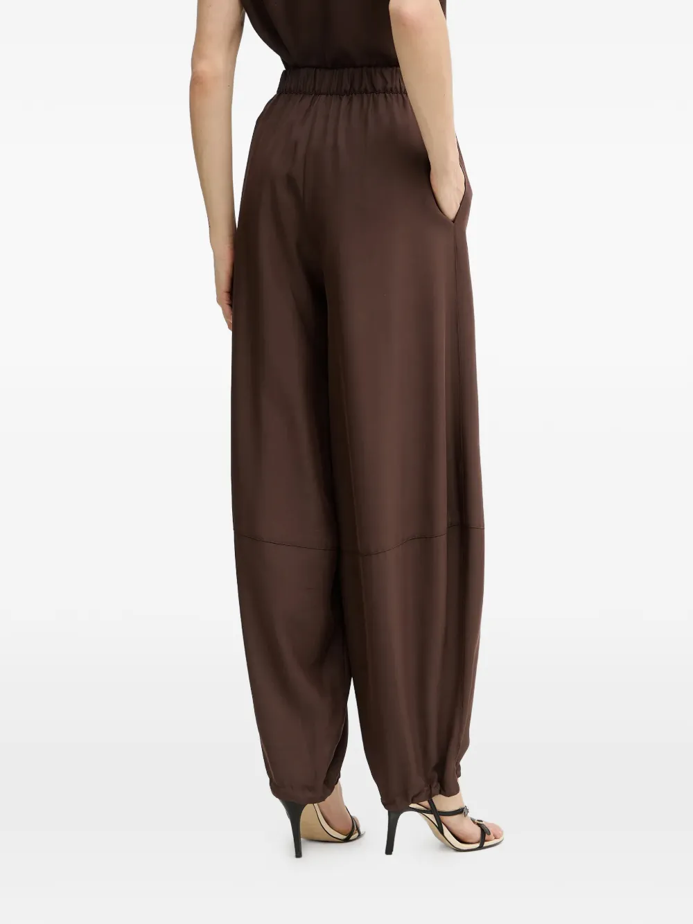  Simona Corsellini Drawstring Trousers - Brown 