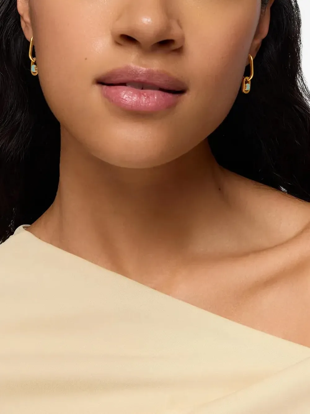  Tous Camille Pendant Drop Earrings - Gold 