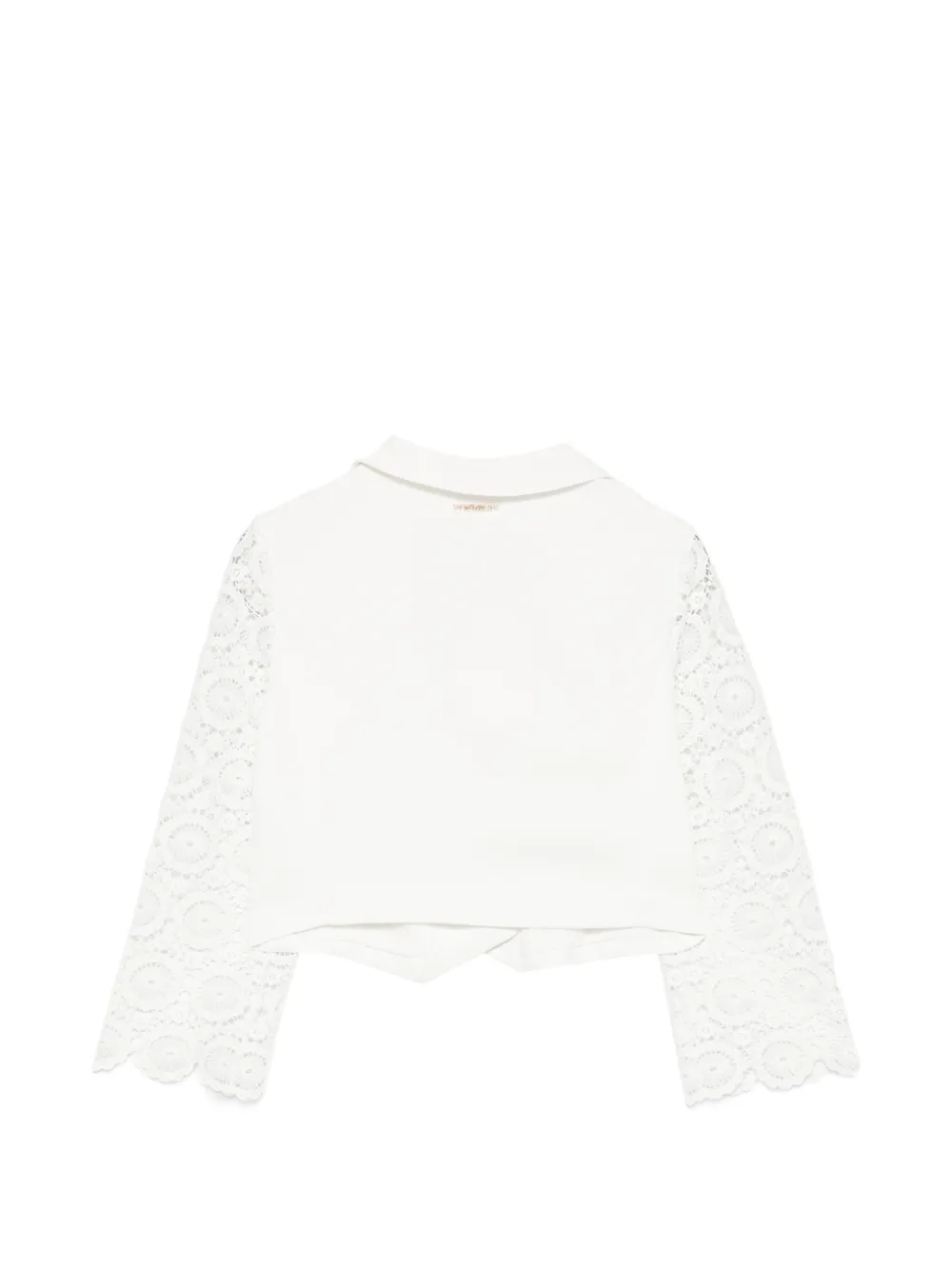 TWINSET Kids Jack met kanten mouwen Wit