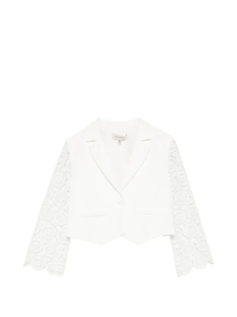 TWINSET Kids lace-sleeve jacket
