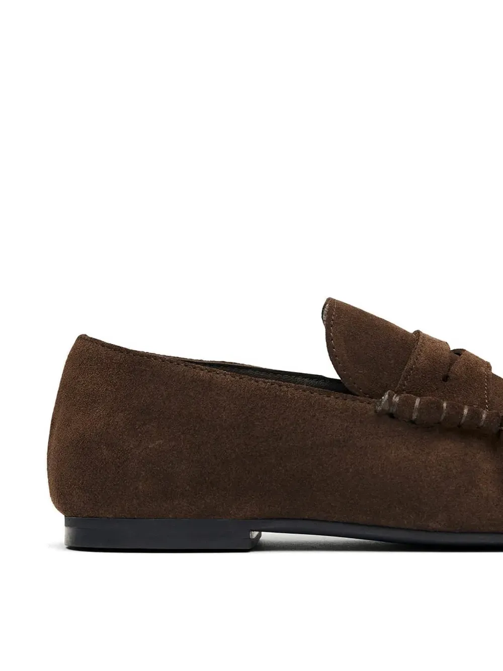 ALOHAS Aven loafers met ruches Bruin