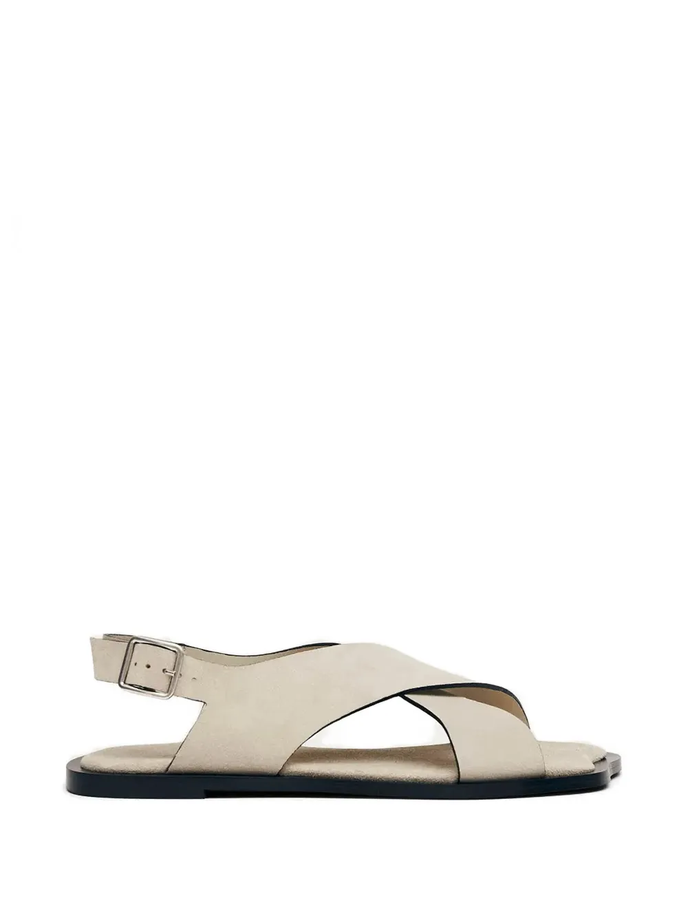 ALOHAS Sandalen met gekruiste bandjes en gesp Beige