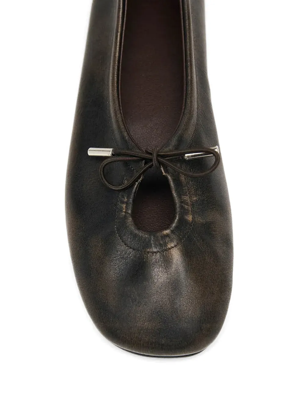 ALOHAS Rosalind ballerina's met strikdetail Bruin