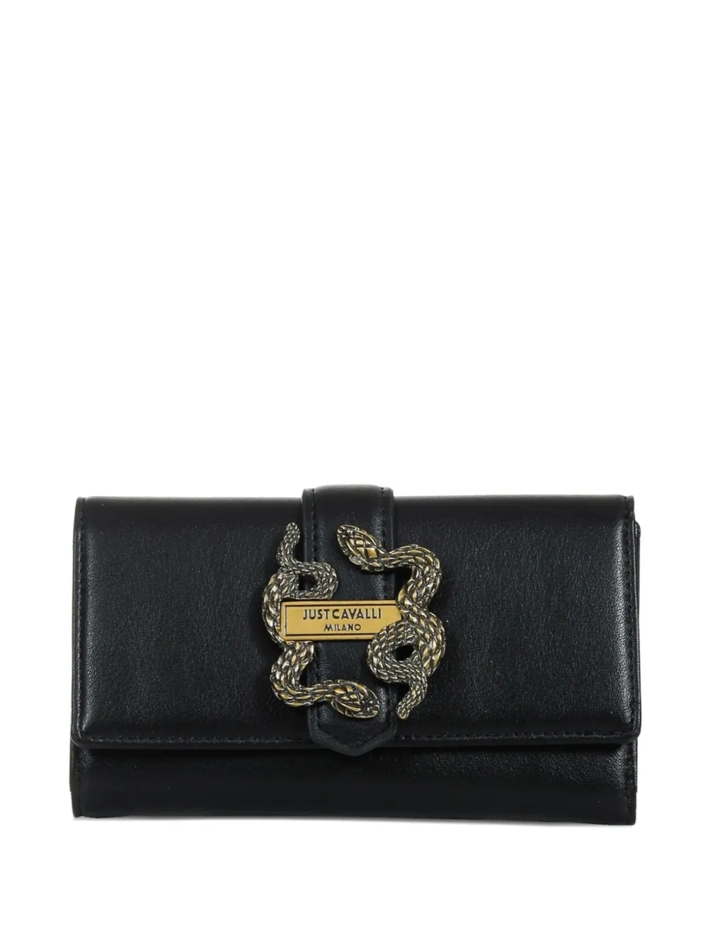 Just Cavalli Portafoglio con dettaglio serpente - Nero