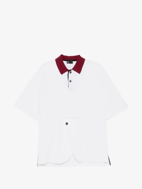 Kolor polo à col contrastant