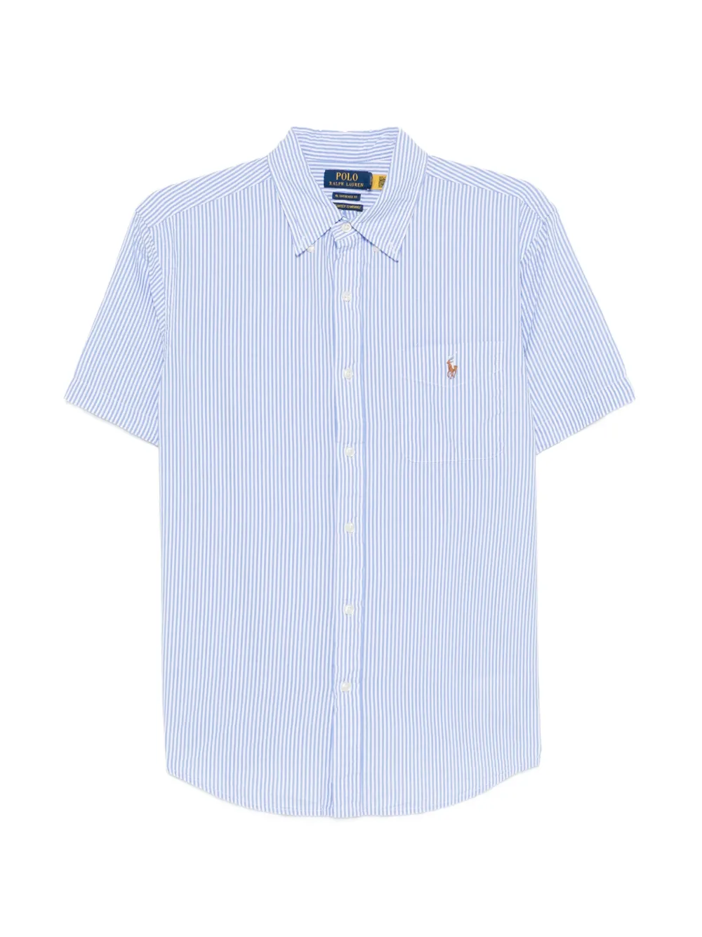 Polo Ralph Lauren Gestreiftes Hemd mit kurzen Ärmeln - Blau