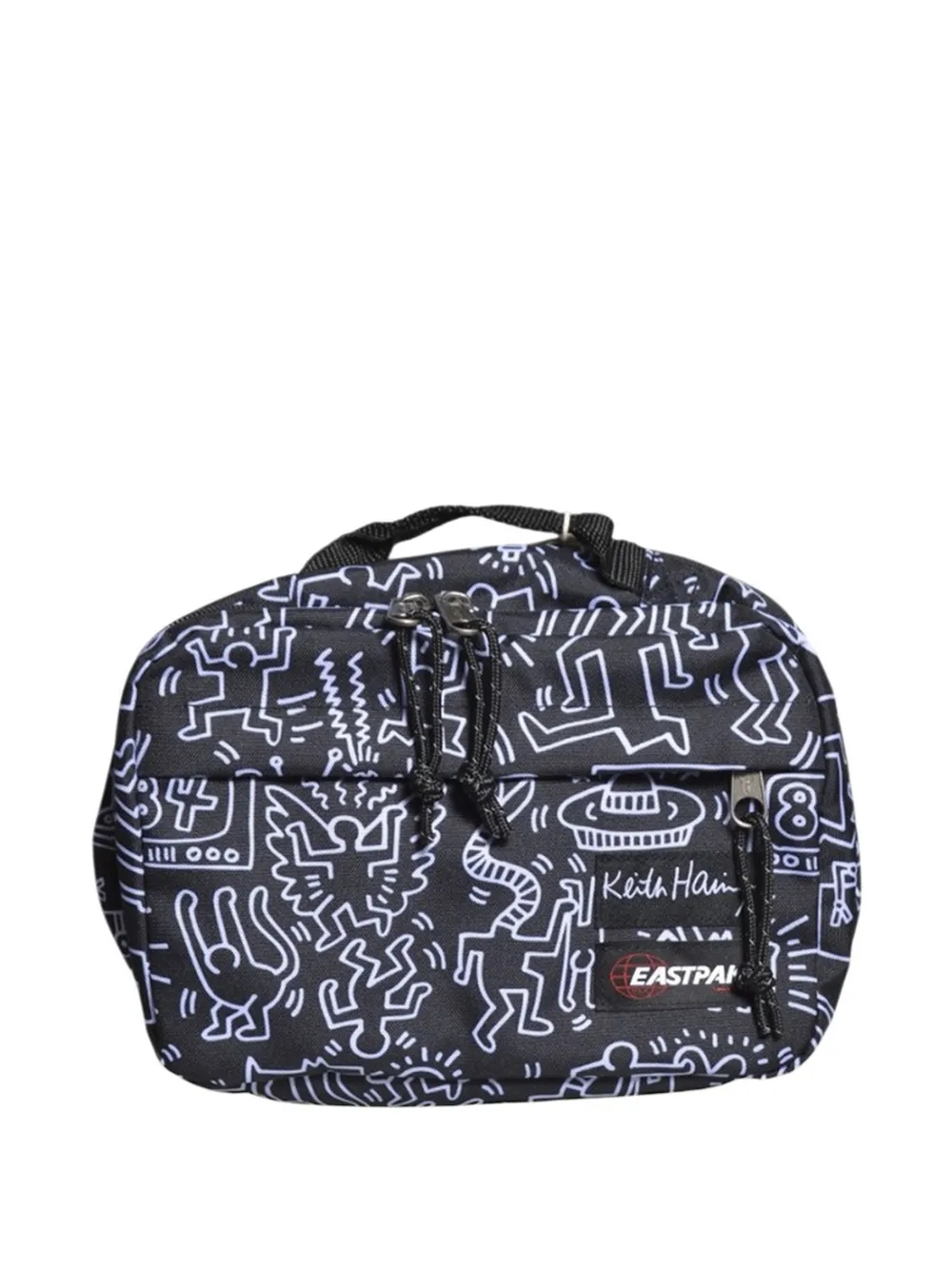 Eastpak Keith Haring-print clutch bag - Schwarz