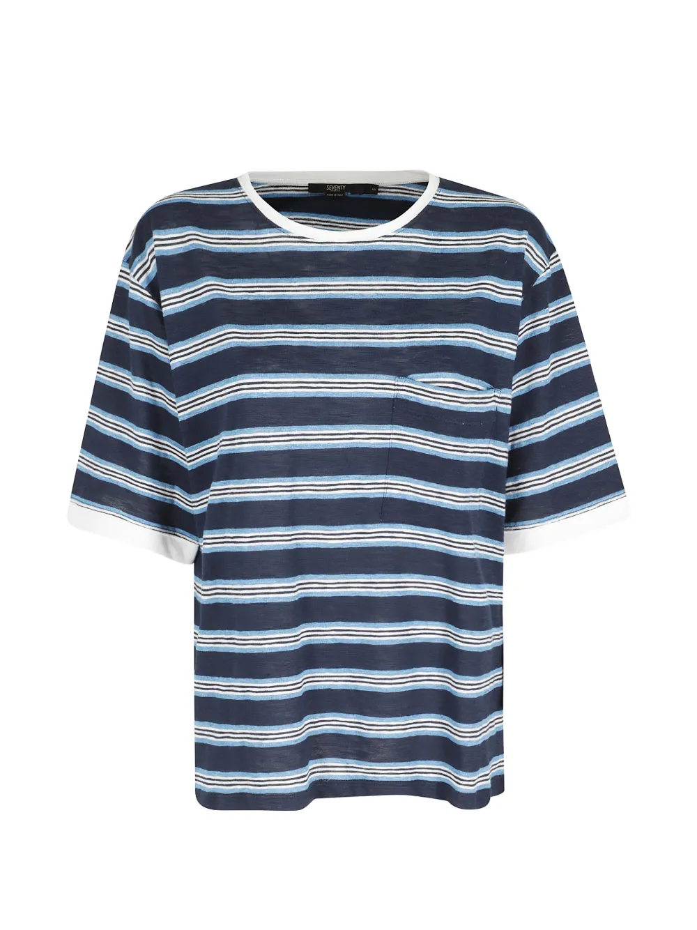 Seventy striped T-shirt - Blu