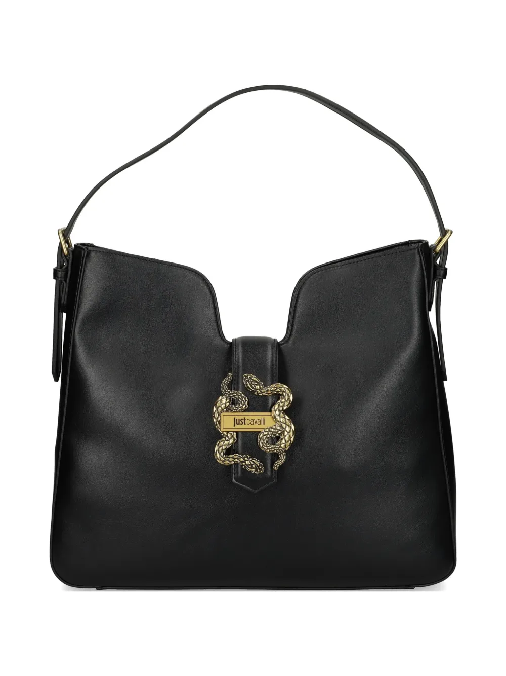 Just Cavalli snake-buckle shoulder bag - Nero