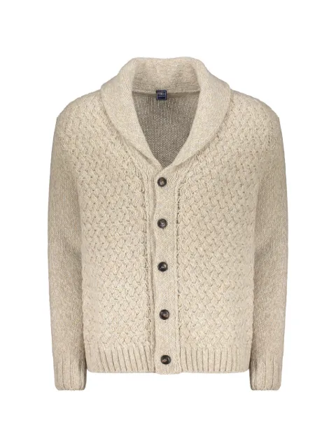 Fedeli كارديغان بياقة شال وملمس منسوج