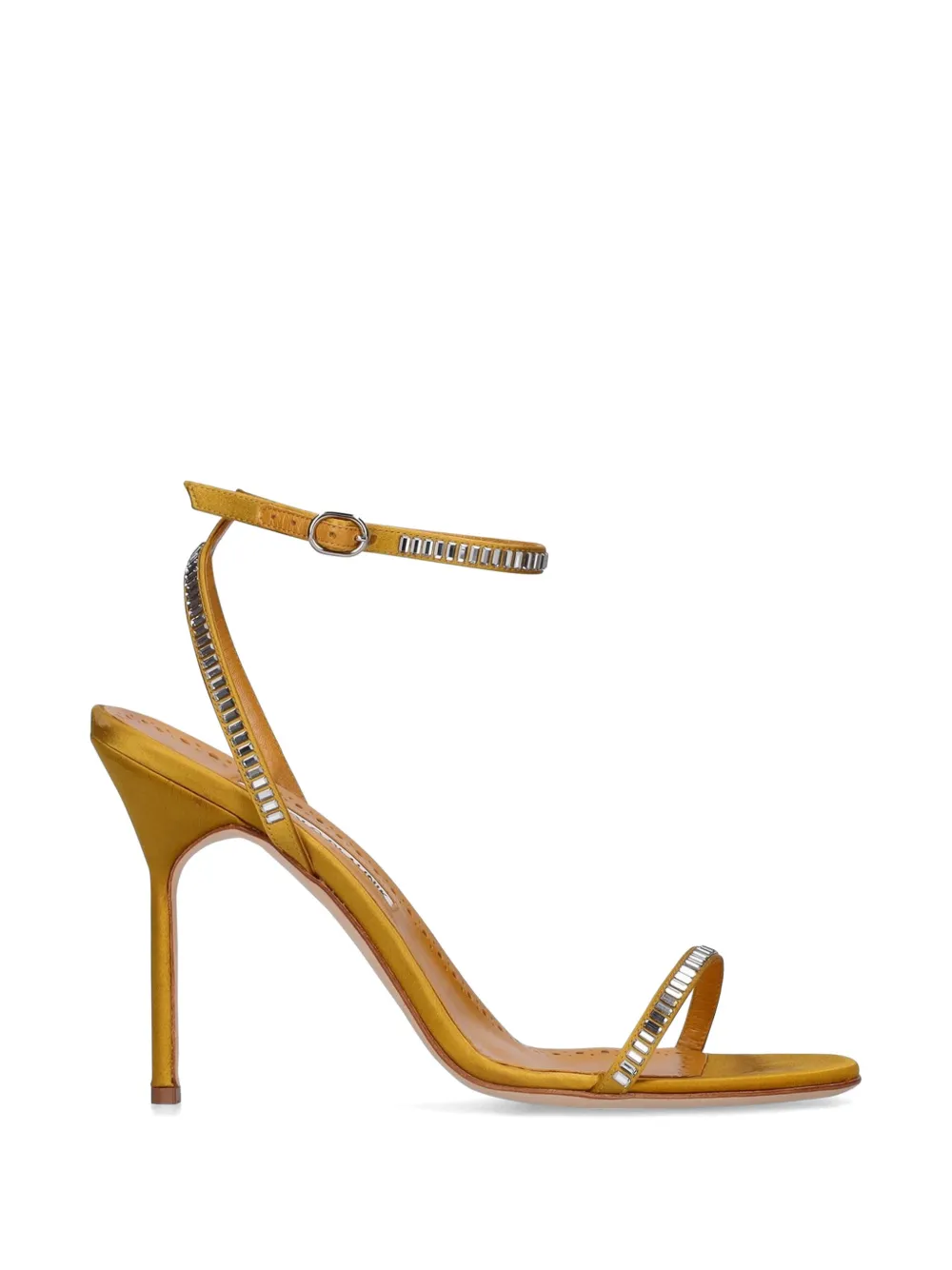 Manolo Blahnik Sandalen met enkelbandje Geel