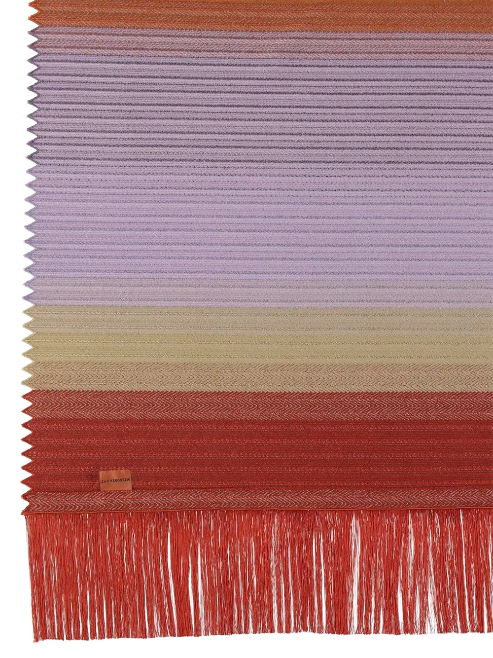  Missoni Home Fringed Stripe Blanket - Neutrals 