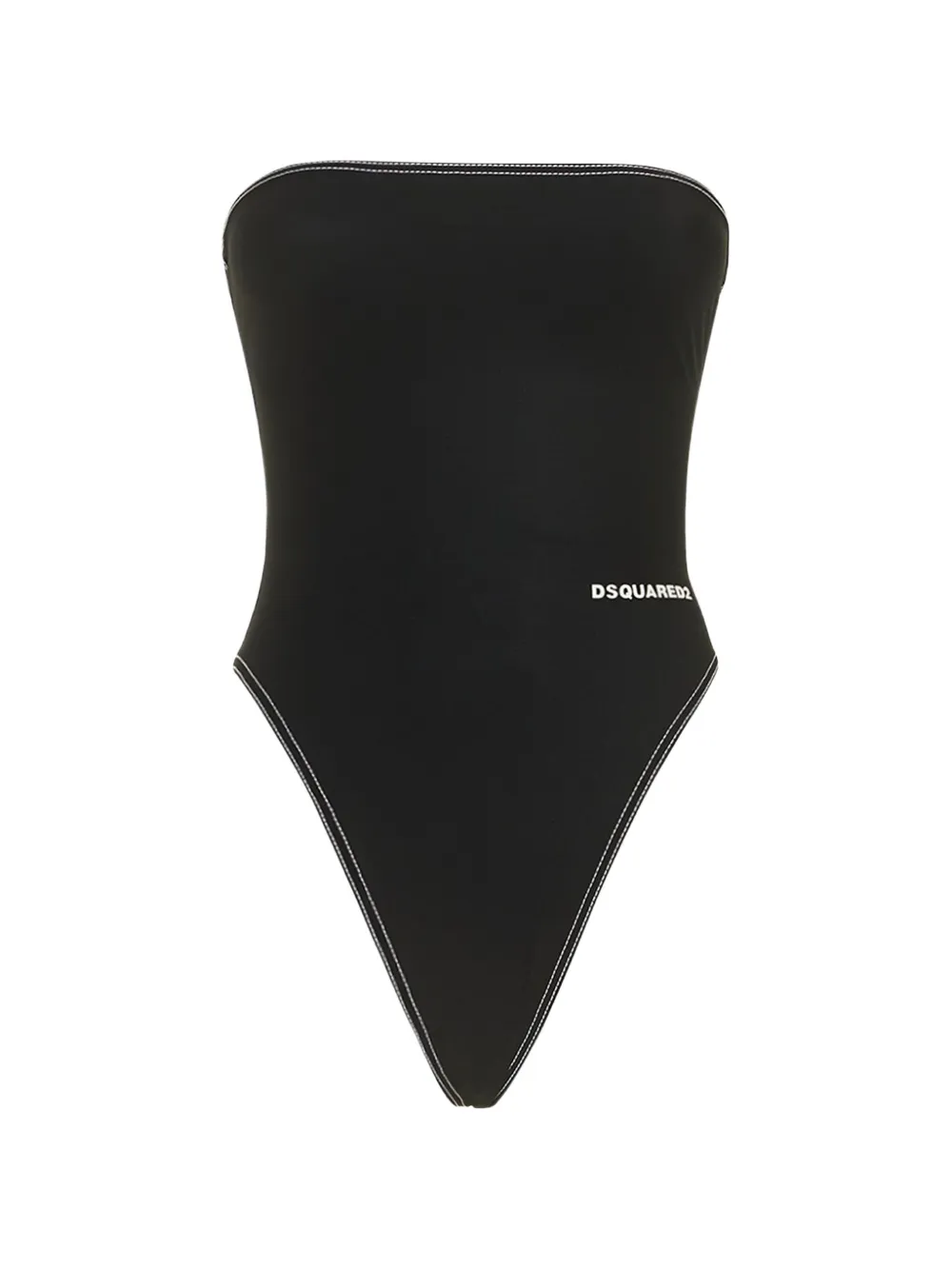 DSQUARED2 logo-embroidered swimsuit - Nero