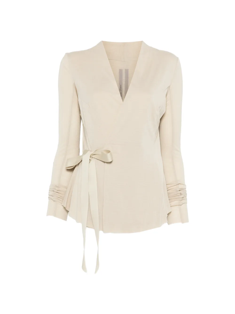 Rick Owens V-neck ribbon cardigan - Nude