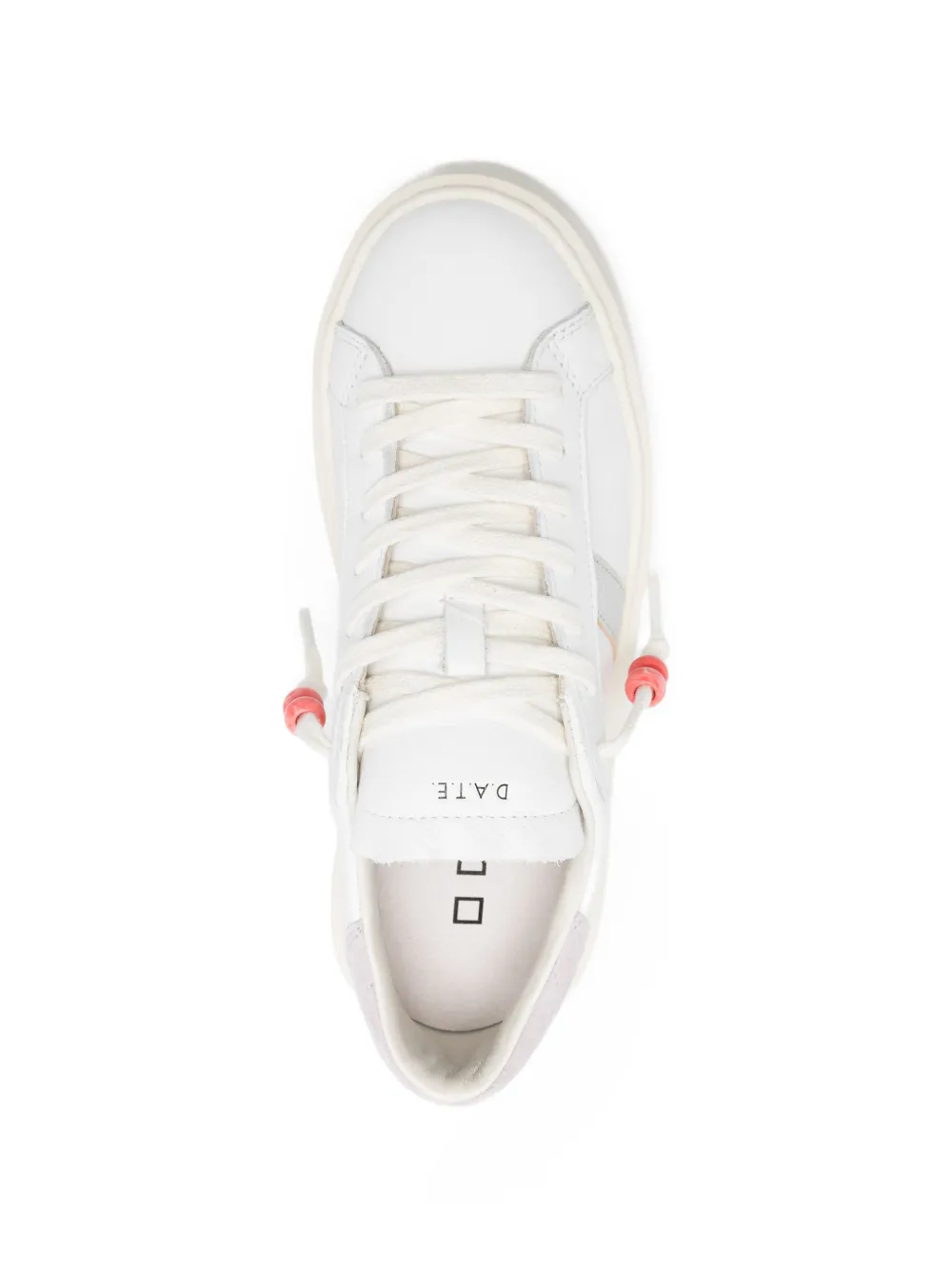 D.A.T.E. Hill Low sneakers met plateauzool Wit