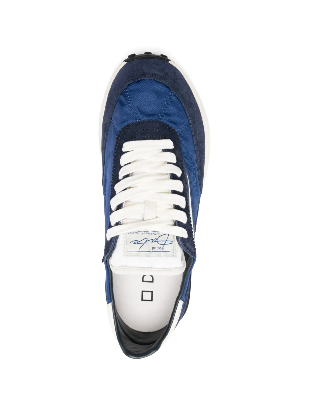D.A.T.E. Athleta panelled sneakers Blauw