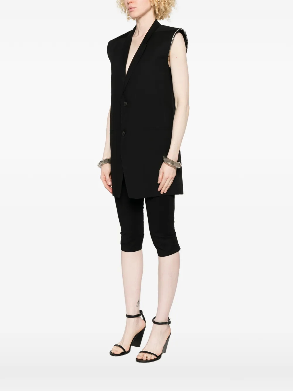 Rick Owens Gilet met V-hals Zwart