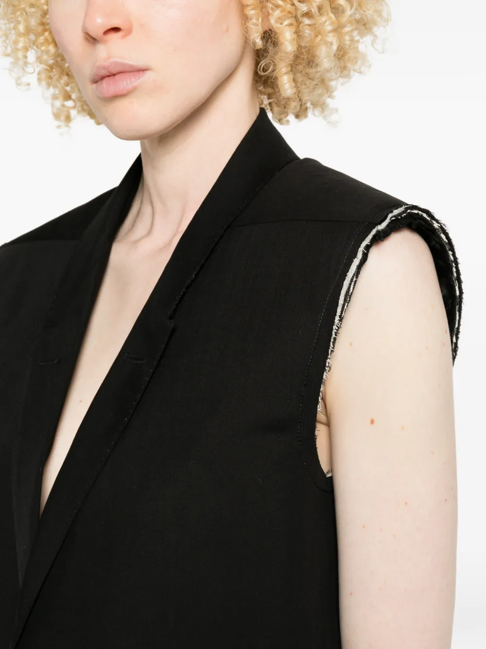 Rick Owens Gilet met V-hals Zwart