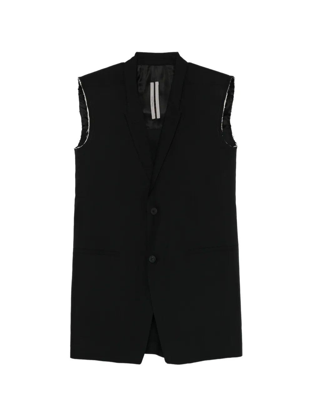 Rick Owens V-neck gilet - Black