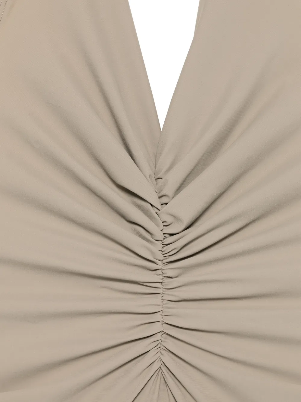  Rick Owens Draped Halterneck Swimsuit - Neutrals 