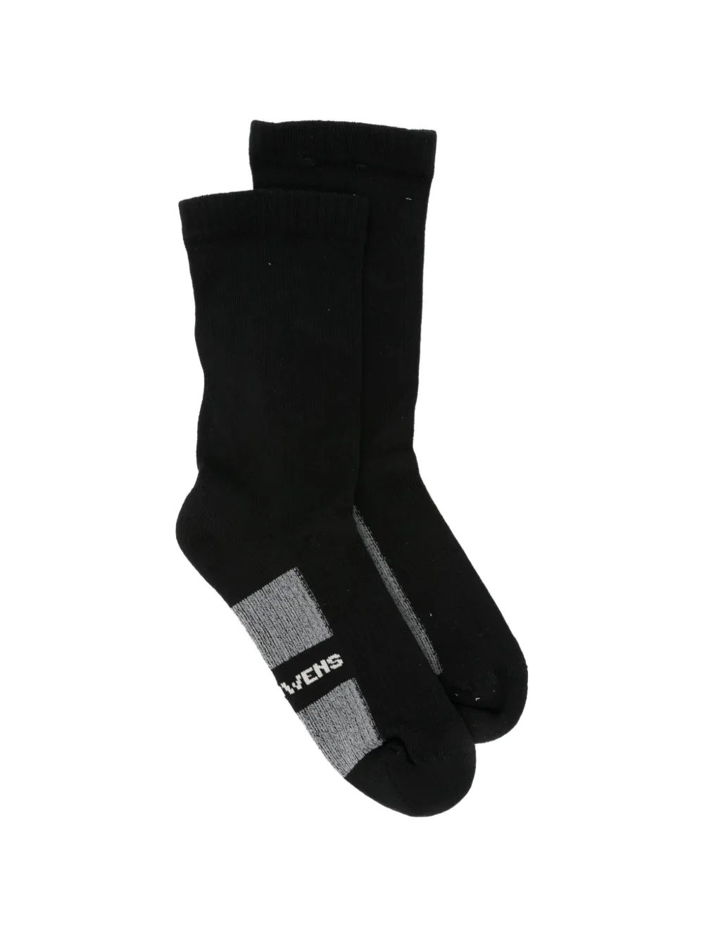 Rick Owens logo-print socks - Nero