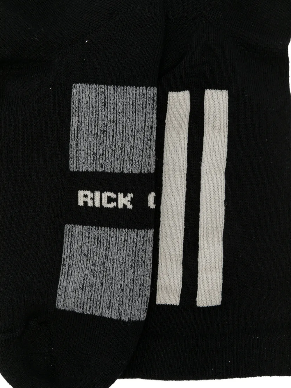  Rick Owens Logo-print Socks - Black 