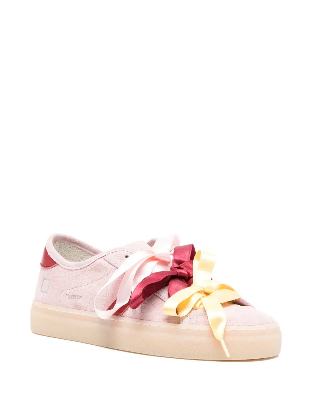 D.A.T.E. Tender sneakers met strik Roze