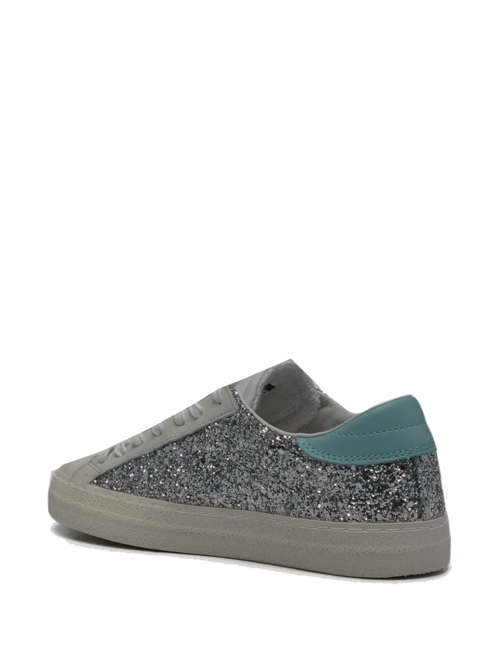 D.A.T.E. Hill Low sneakers met glitter Zilver