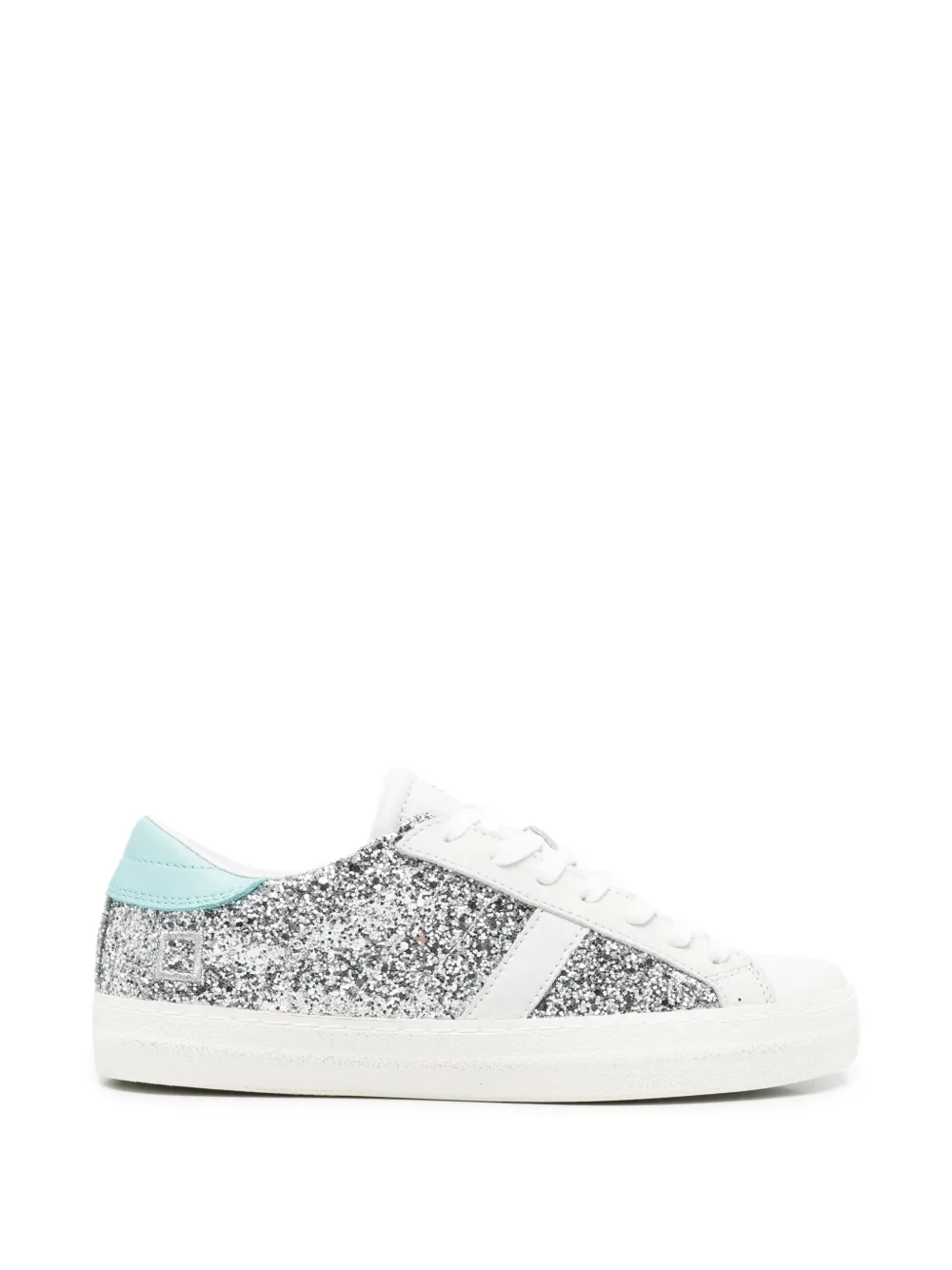 D.A.T.E. Hill Low sneakers met glitter Zilver