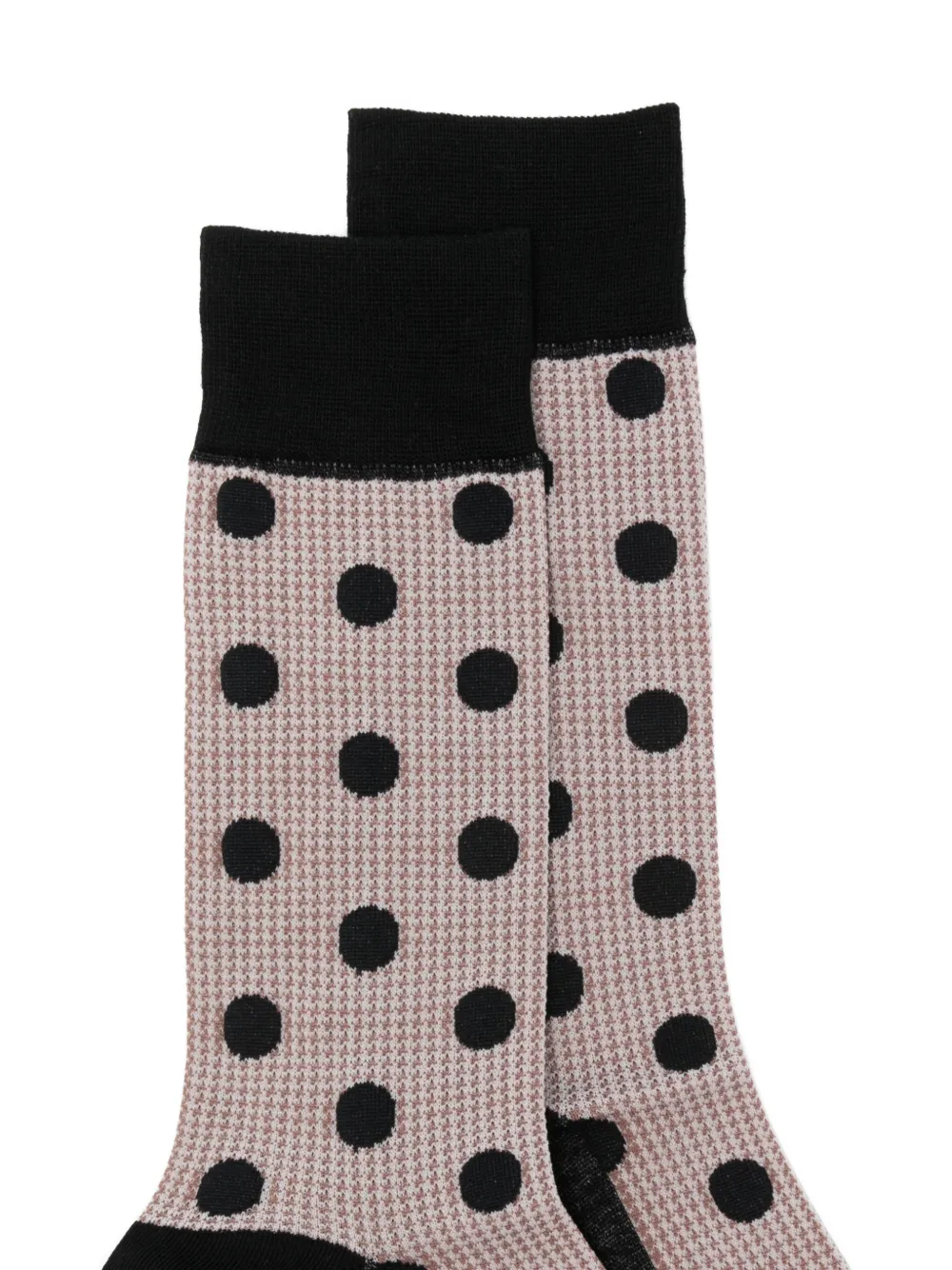  Yohji Yamamoto Polka-dot-pattern Socks - Brown 