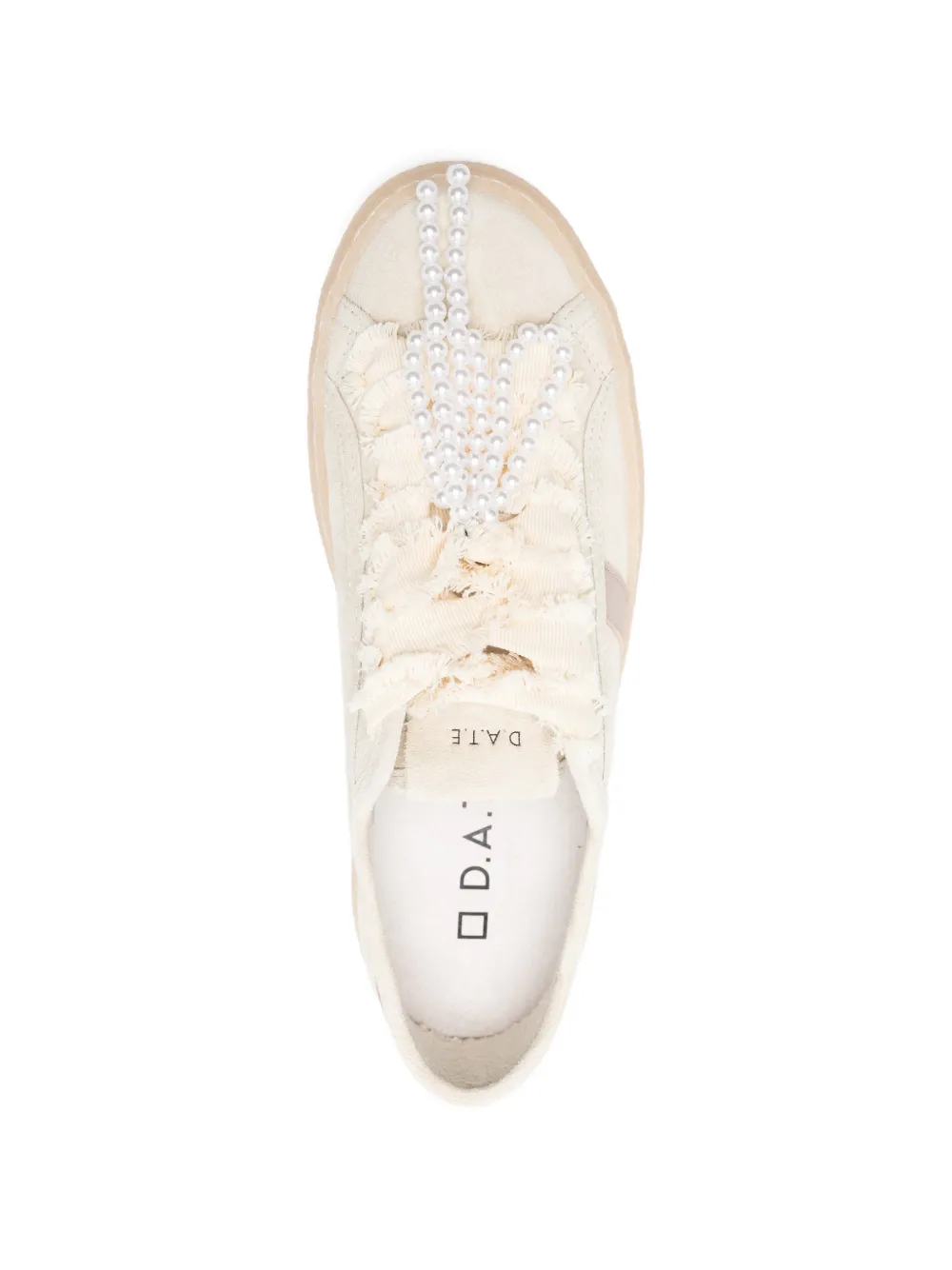 D.A.T.E. Tender bow sneakers Beige
