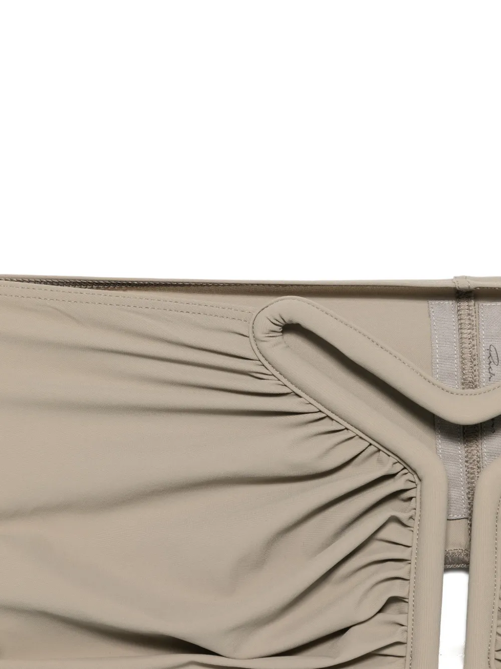  Rick Owens Ruched Bandeau - Neutrals 