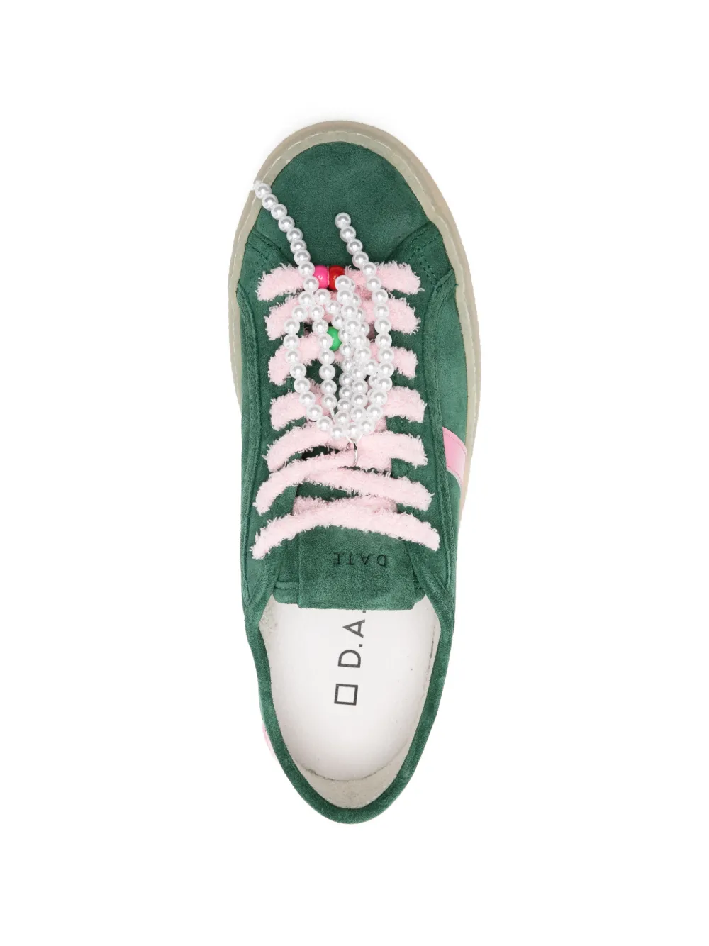 D.A.T.E. Tender sneakers met strik Groen