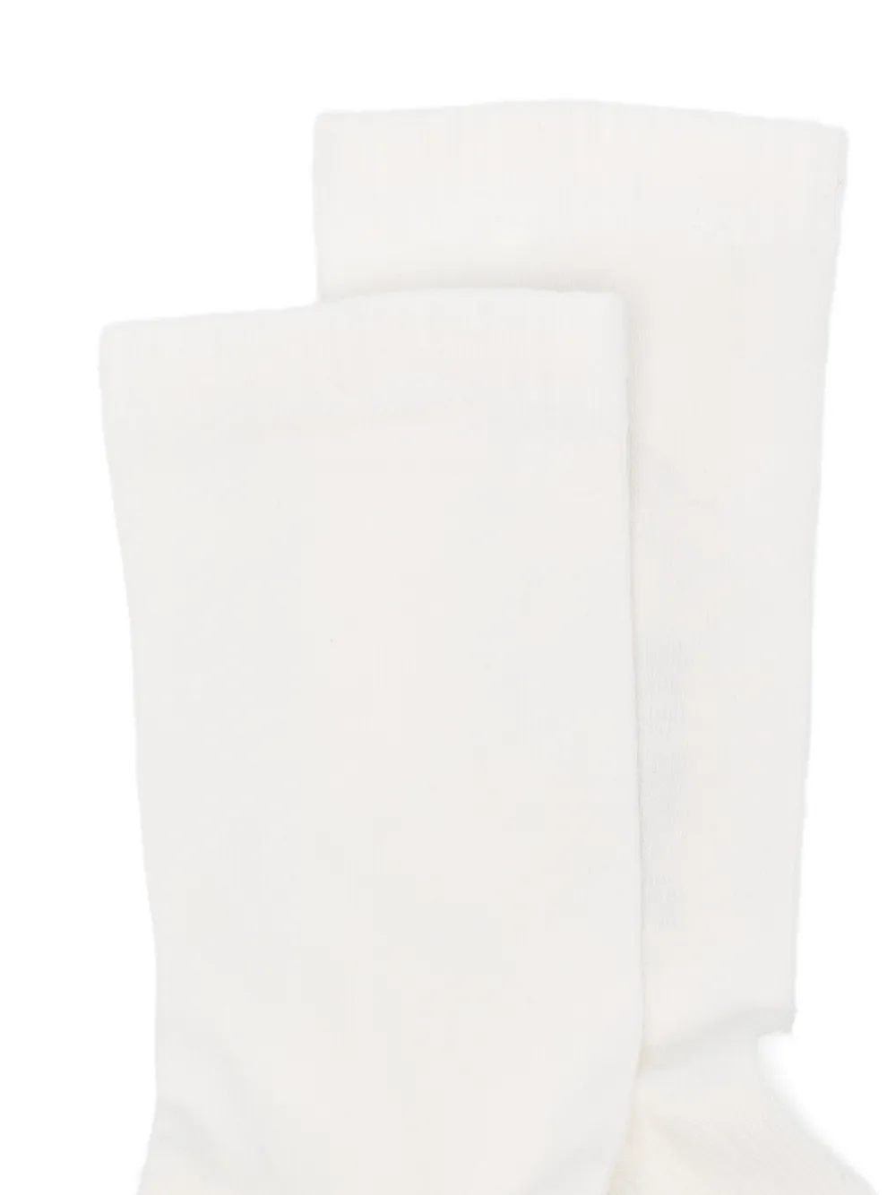  Rick Owens Logo-print Socks - White 