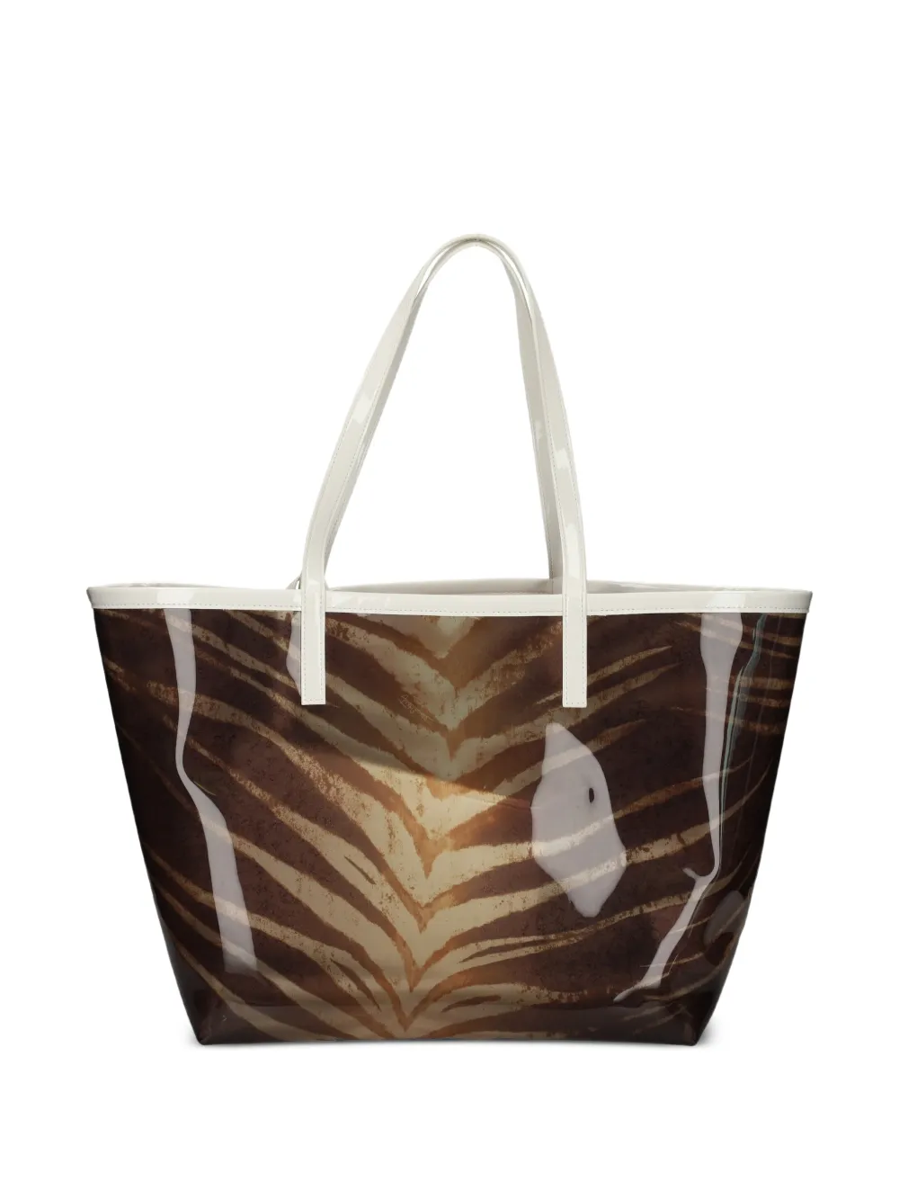 Just Cavalli Shopper met tijgerstreep Bruin