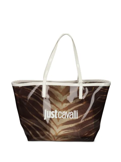 Just Cavalli tiger-stripe tote bag