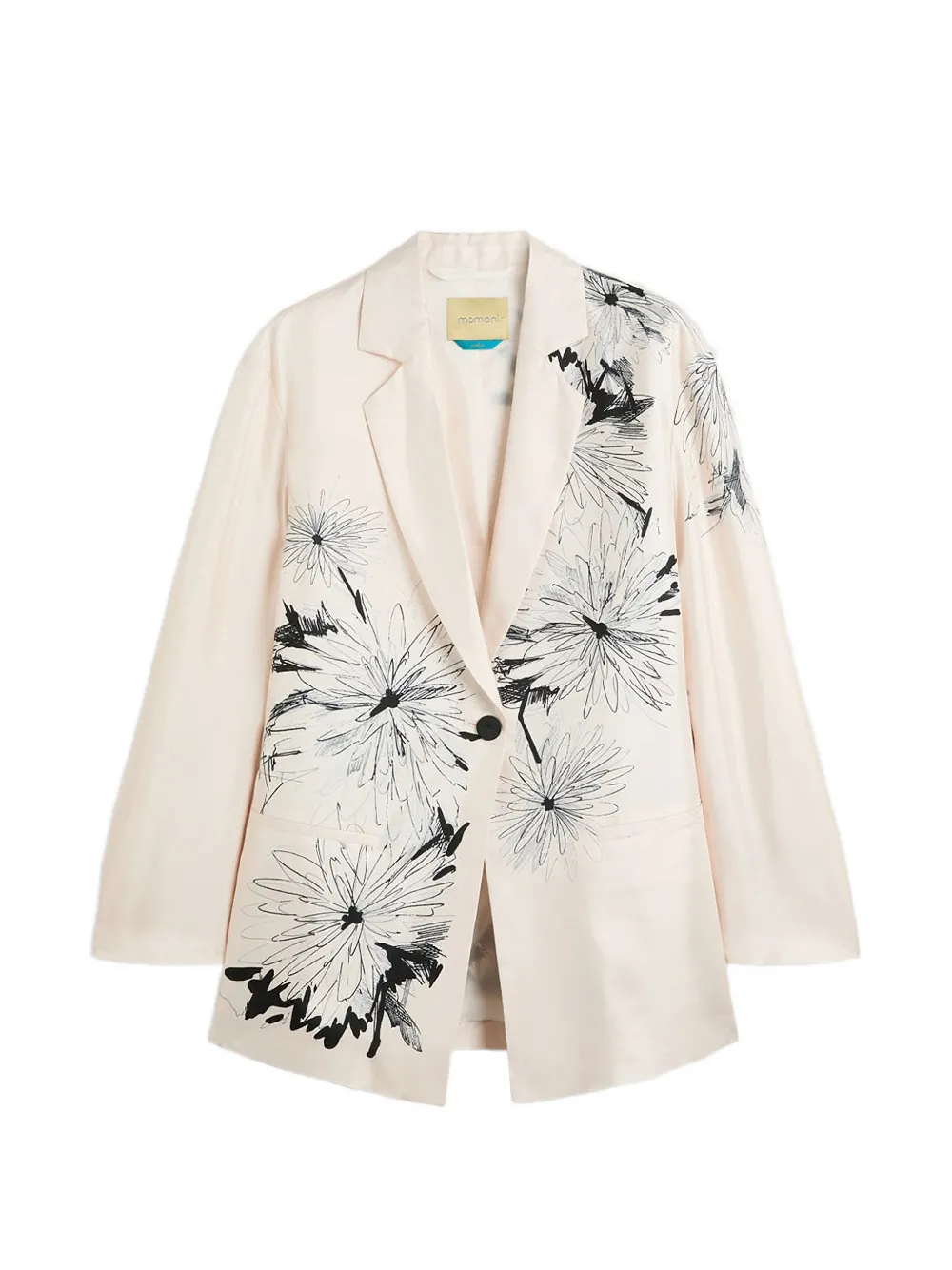 Momoni Zuni floral-print blazer - White