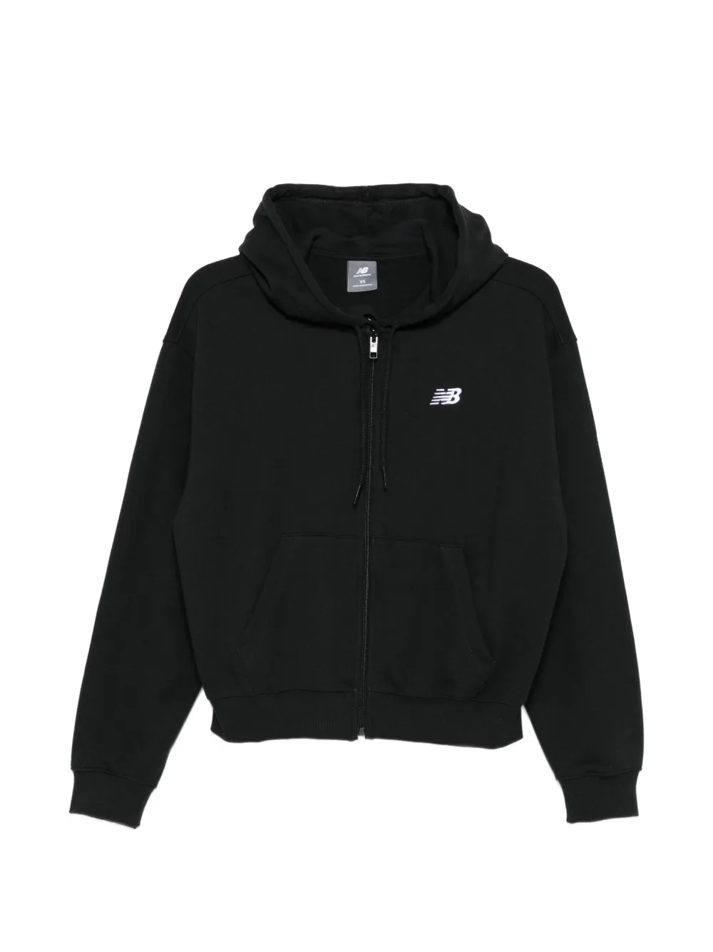 New Balance logo-zipped hoodie - Nero