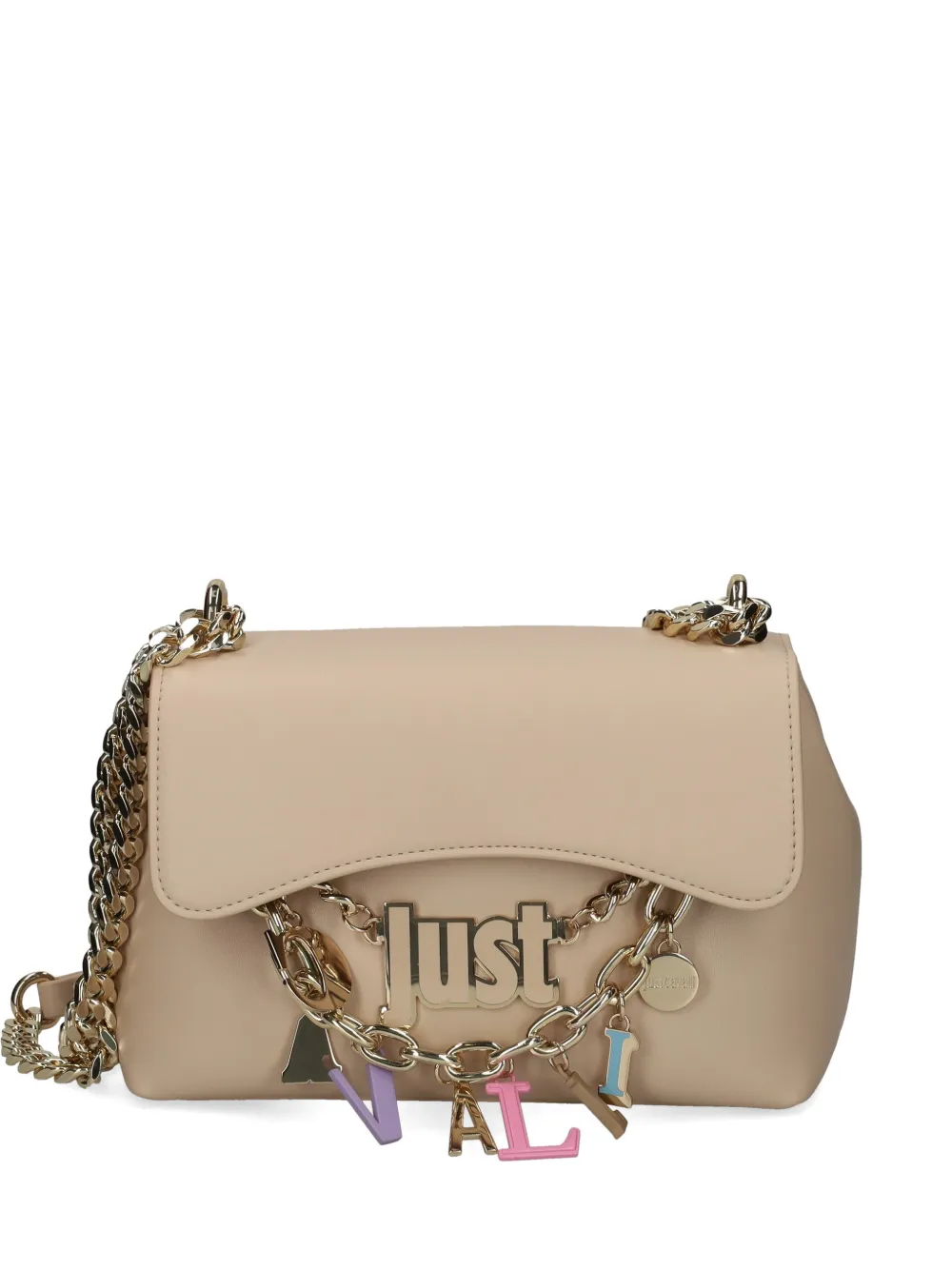 Just Cavalli charm-embellished shoulder bag - Toni neutri
