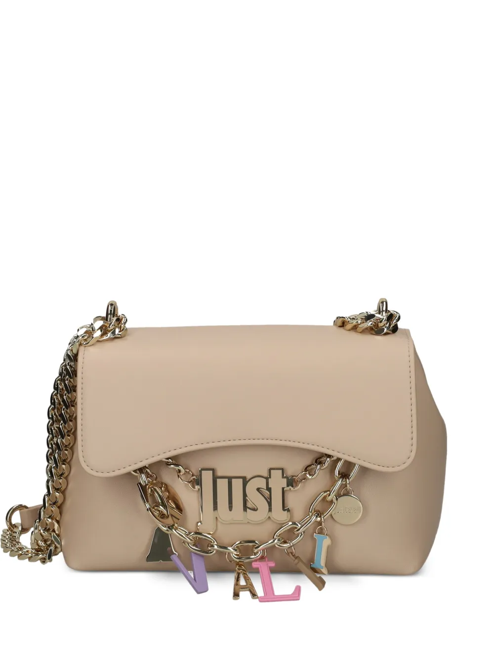 Just Cavalli charm-embellished shoulder bag - Toni neutri