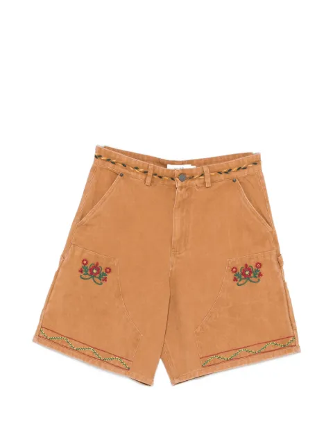 FOUND floral-embroidered shorts