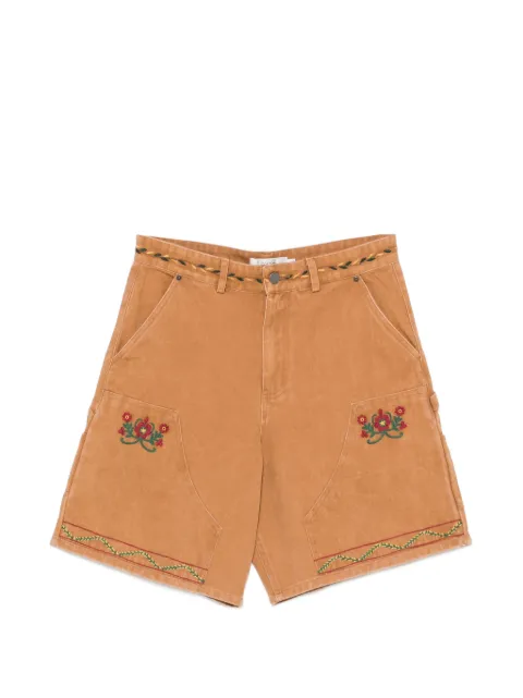 FOUND floral-embroidered shorts